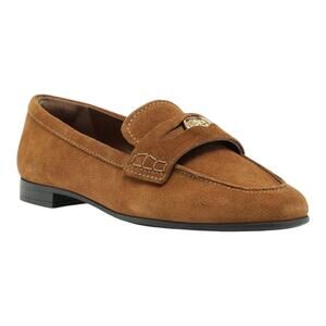 Arezzo Women's Logan Suede Slip On Loafers Brown Size 8